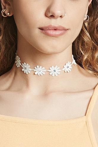 Forever21 Crochet Daisy Choker