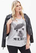 Forever21 French Bulldog Muscle Tee