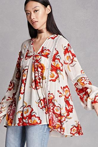 Forever21 Rd & Koko Floral Print Tunic