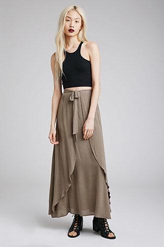 Forever21 Tulip Front Maxi Skirt