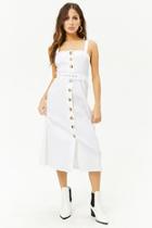 Forever21 Linen-blend Button-down Dress