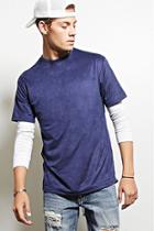 21 Men Men's  Royal Thread Workshop Faux Suede Tee