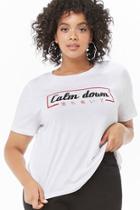 Forever21 Plus Size Calm Down Graphic Tee