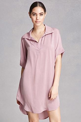 Forever21 Popover Shirt Dress
