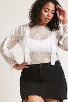 Forever21 Plus Size Sheer Lace Top