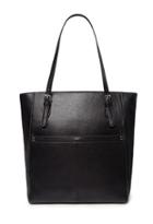 Forever21 Faux Leather Tote Bag (black)