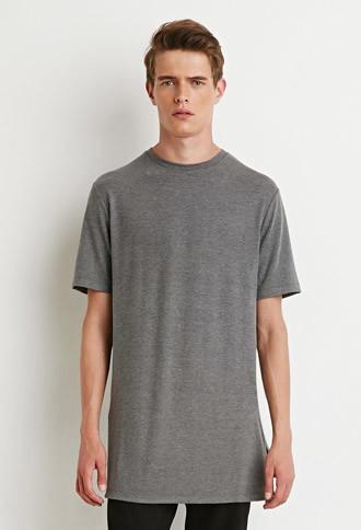 21 Men Longline Vented Tee