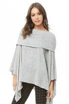 Forever21 Foldover Off-the-shoulder Poncho