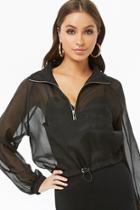 Forever21 Sheer Mesh Anorak