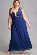 Forever21 Soieblu Beaded Chiffon Gown