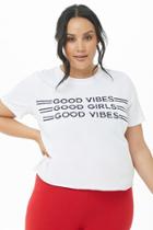 Forever21 Plus Size Good Vibes Graphic Tee