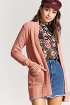Forever21 Open-front Boucle Cardigan
