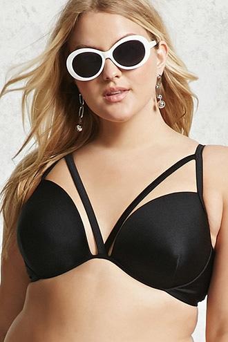 Forever21 Plus Size Sheeny Bikini Top