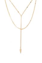 Forever21 Layered Spike Charm Necklace