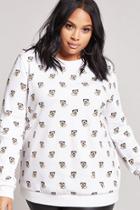 Forever21 Plus Size Dog Graphic Pullover
