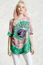 Forever21 Tie Dye Open-shoulder Tee