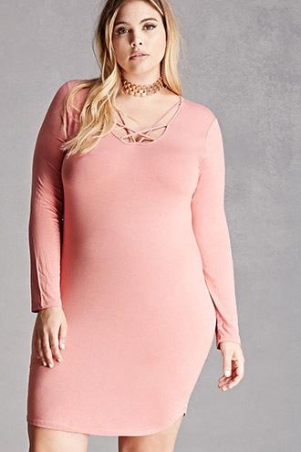 Forever21 Plus Size Scoop Neck Mini Dress