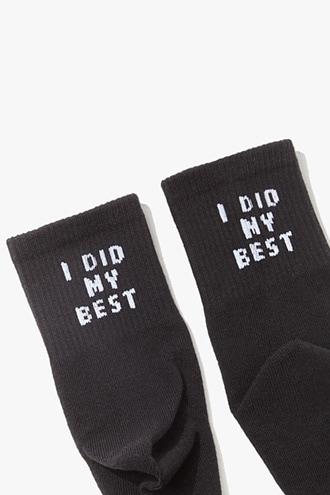 Forever21 Best Graphic Crew Socks