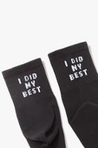 Forever21 Best Graphic Crew Socks