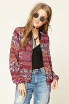 Love21 Women's  Contemporary Floral Jacket