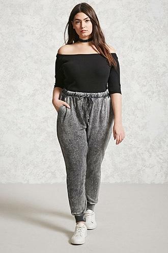 Forever21 Plus Size Faded Joggers