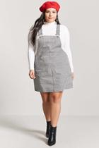 Forever21 Plus Size Gingham Mini Overall Dress