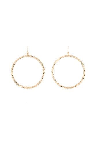 Forever21 Curb Hoop Drop Earrings