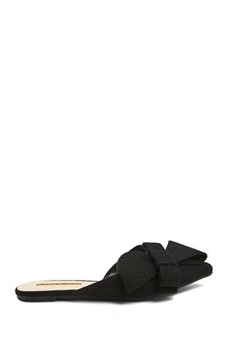 Forever21 Bow Pointed-toe Mules