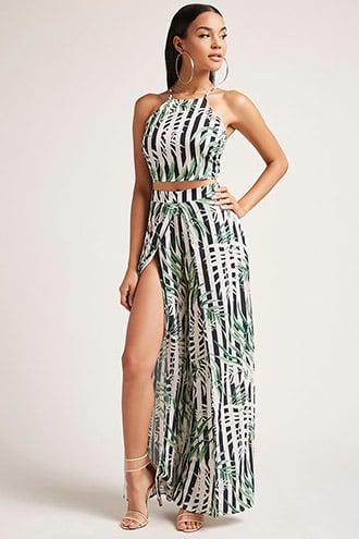 Forever21 Striped Cami & Palazzo Pant Set