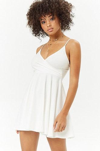 Forever21 Surplice Mini Skater Dress