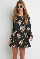 Forever21 Floral Chiffon Shift Dress