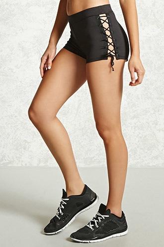 Forever21 Active Lace-up Shorts