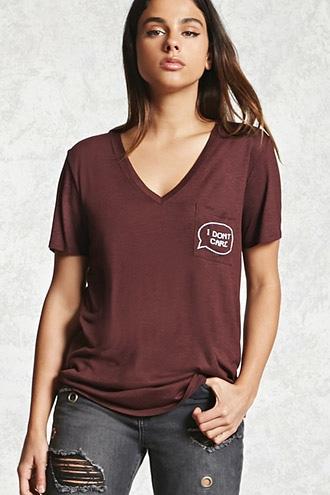 Forever21 I Don't Care Graphic Tee