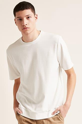 Forever21 Fleece Short-sleeve Thermal Tee