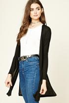 Forever21 Women's  Ribbed Open-front Cardigan