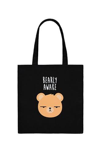 Forever21 Bearly Awake Graphic Eco Tote Bag