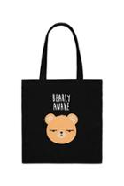 Forever21 Bearly Awake Graphic Eco Tote Bag