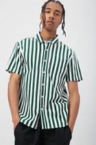 Forever21 Fitted Striped Cotton Shirt