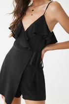 Forever21 Flounce Wrap-front Romper
