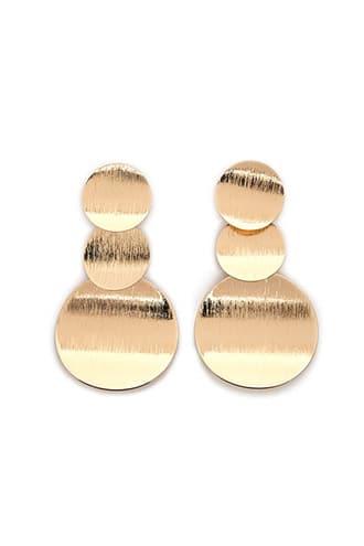 Forever21 Curved Disc Drop Earrings