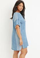 Forever21 Plus Chambray Shift Dress