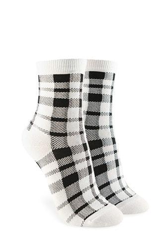 Forever21 Gingham Print Crew Socks