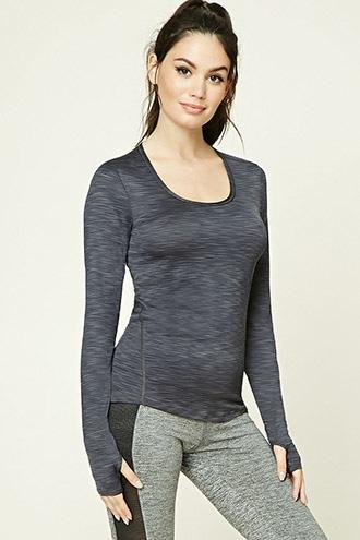 Forever21 Women's Active Ribbed Knit Top