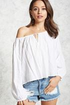 Forever21 Crinkled Tie-front Top