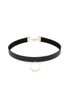 Forever21 Faux Leather Ring Choker