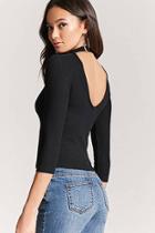 Forever21 Cutout Ribbed Top