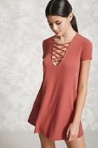 Forever21 Strappy-front Mini Dress
