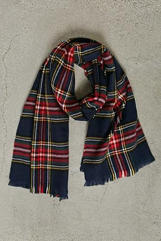 21 Men Men Plaid Flannel Scarf