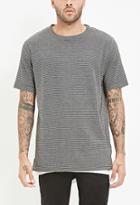 21 Men Textured Dot Pattern Tee