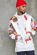 Forever21 Fast Food Graphic Bomber Jacket